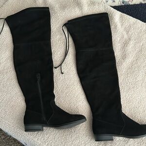 Sole Society over the knee suede boots